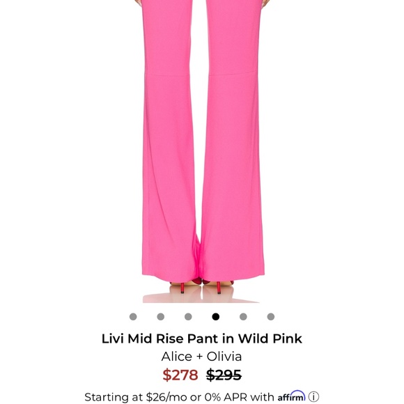 Alice + Olivia Denny Jacket and pants Pink size 2 - Picture 5 of 5